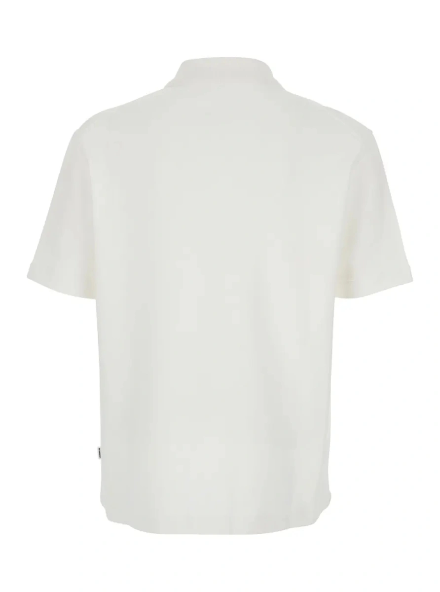 Tricou polo Jil Sander alb din bumbac - Img 2