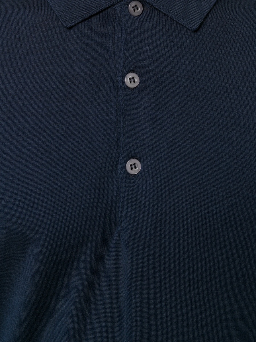 Tricou Polo John Smedley albastru - Img 5