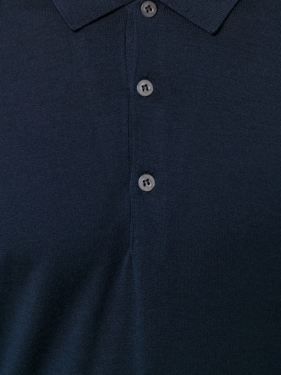 Tricou Polo John Smedley albastru - Img 5