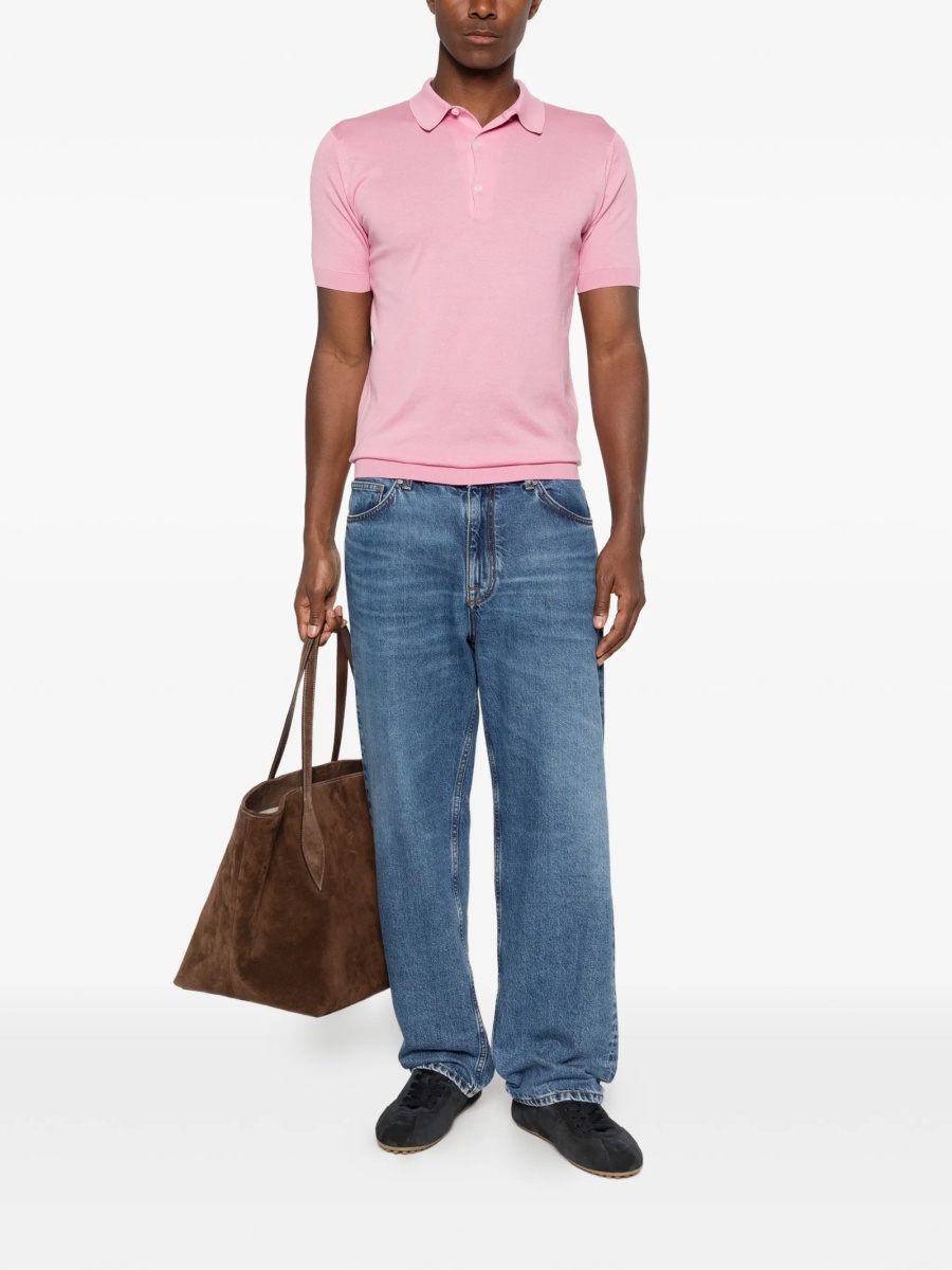 Tricou Polo John Smedley roz - Img 2