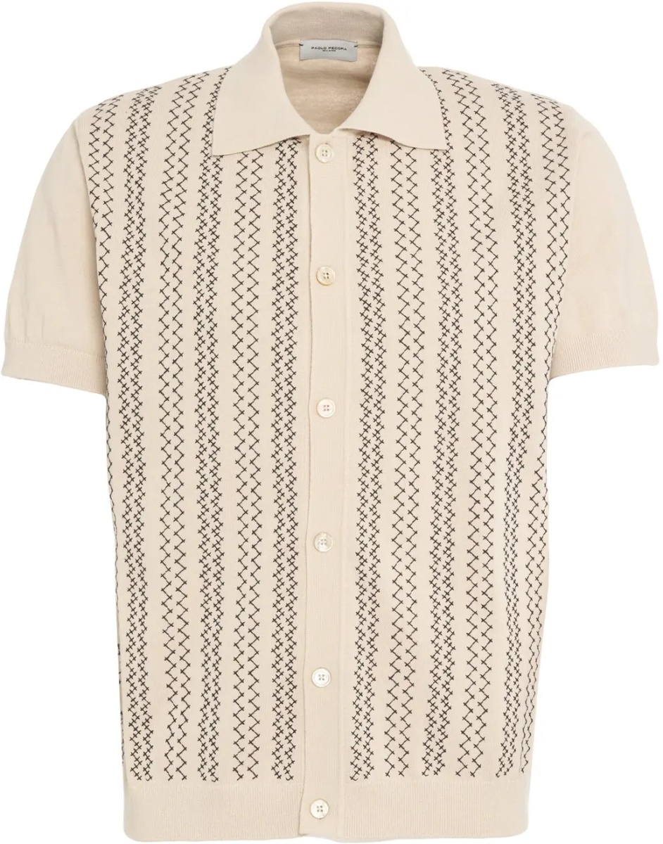 Tricou Polo Knit polo with embroidery - Img 2