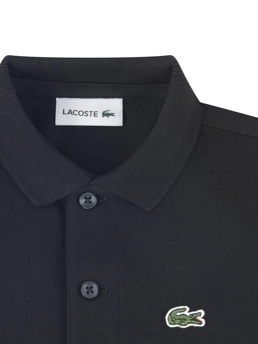 Tricou Polo Lacoste Kids negru - Img 4