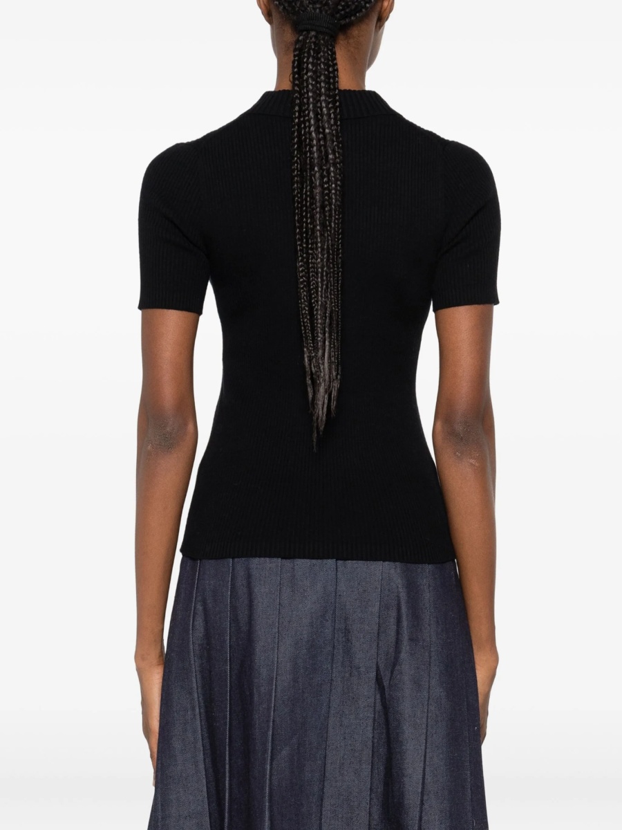 Tricou Polo MAISON KITSUNÉ negru - Img 4