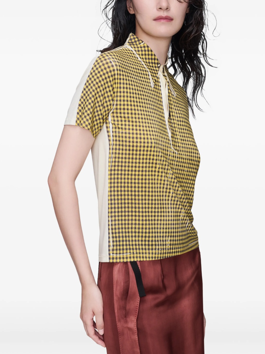Tricou Polo Maison Margiela galben - Img 4