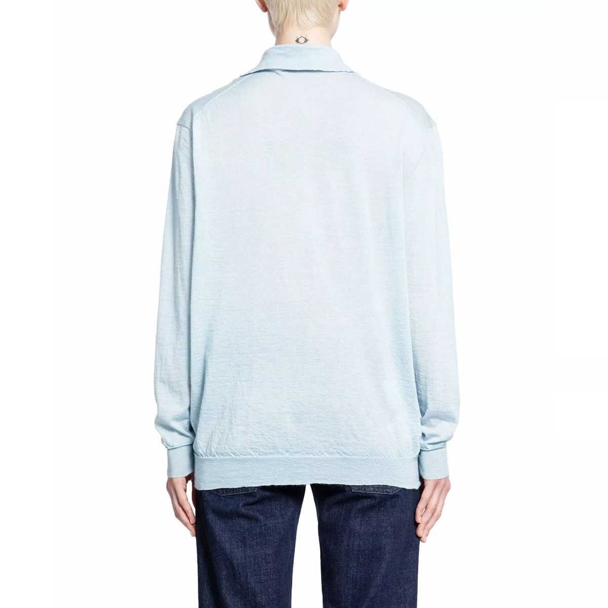 Tricou Polo Miu Miu Cashmere Polo - Img 3