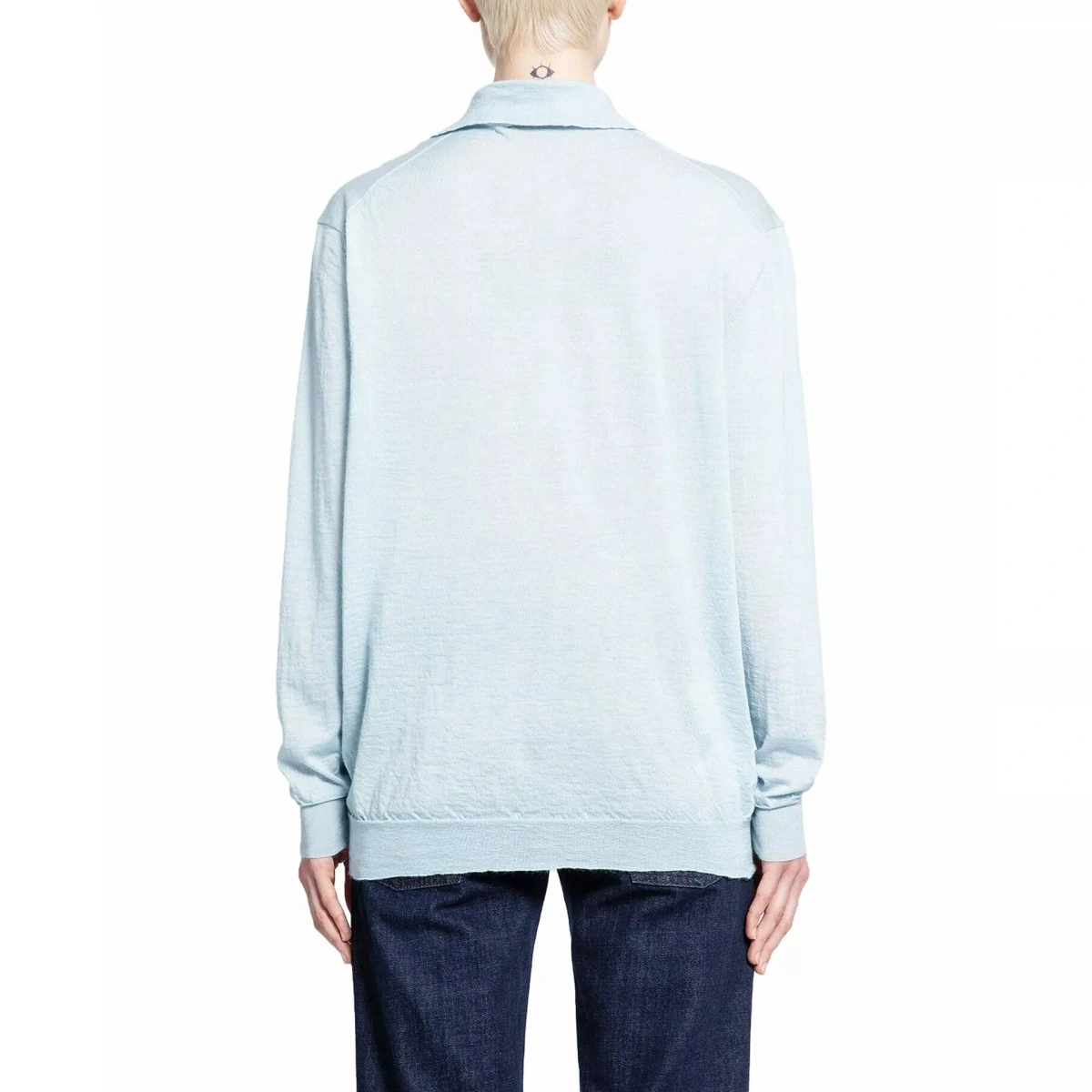 Tricou Polo Miu Miu Cashmere Polo - Img 3