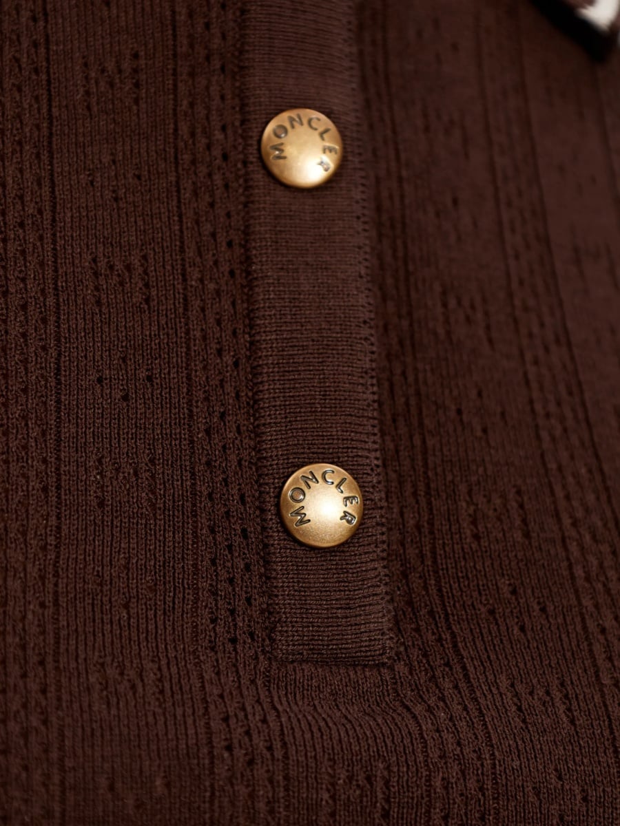 Tricou Polo Moncler maro - Img 5