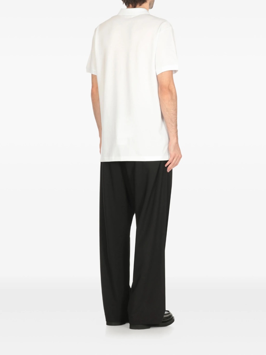 Tricou Polo Moschino alb - Img 4