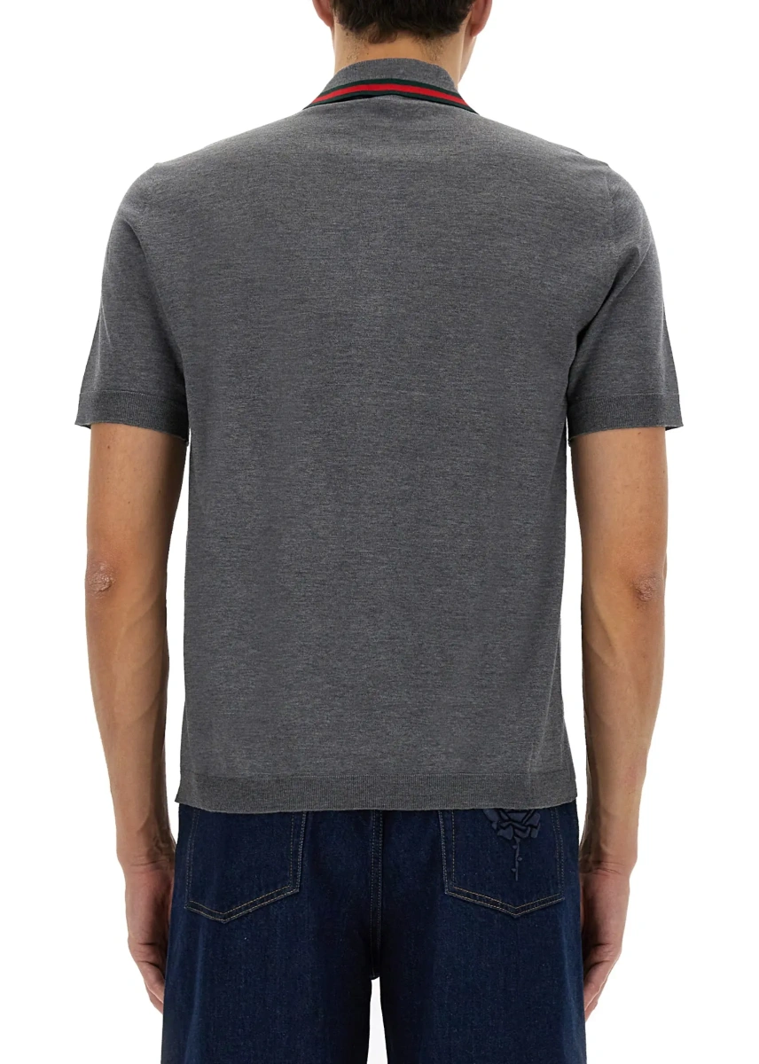 Tricou Polo Polo Shirt With Web Pattern - Img 3