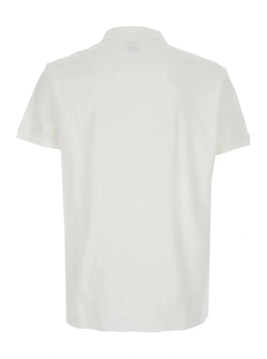 Tricou polo Ralph Lauren alb din bumbac 'Custom Fit' - Img 2