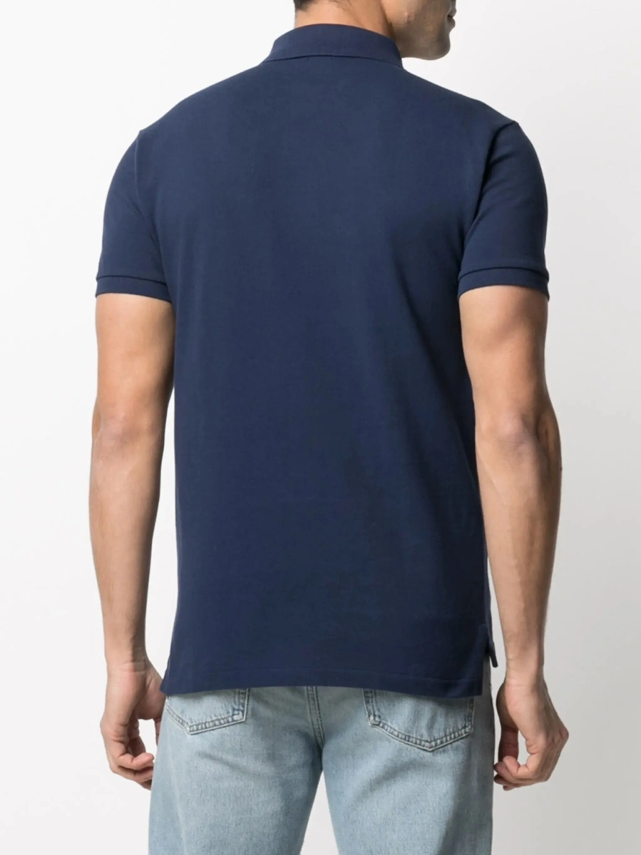 Tricou polo Ralph Lauren albastru din bumbac - Img 5
