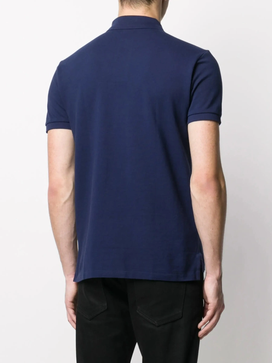 Tricou polo Ralph Lauren albastru din bumbac - Img 6