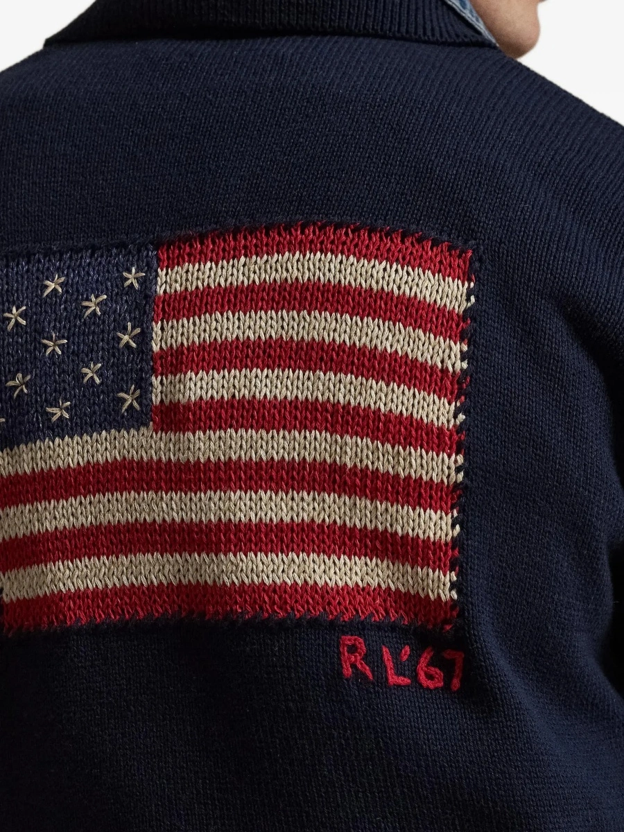 Tricou polo Ralph Lauren albastru din bumbac - Img 7