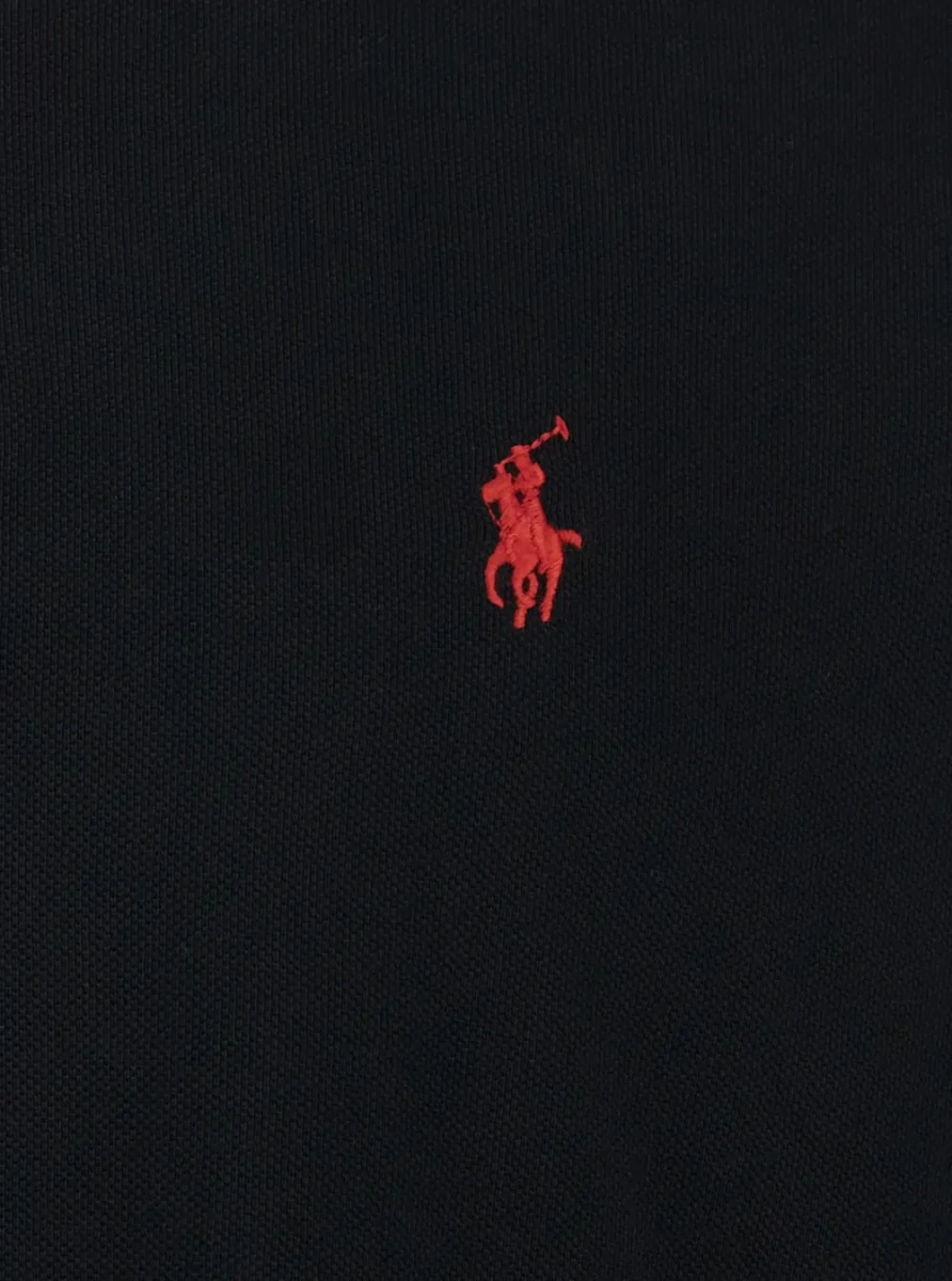 Tricou polo Ralph Lauren negru din bumbac - Img 2