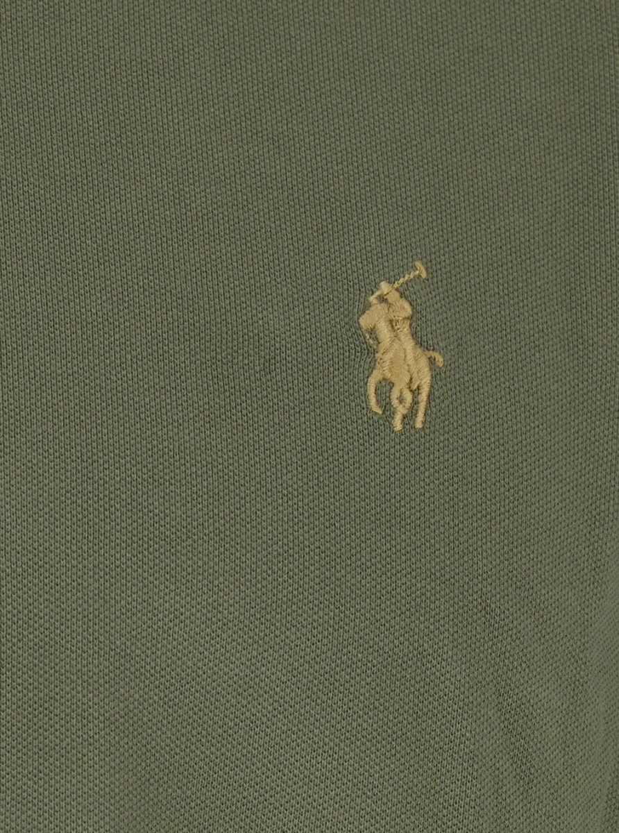 Tricou polo Ralph Lauren verde din bumbac - Img 3