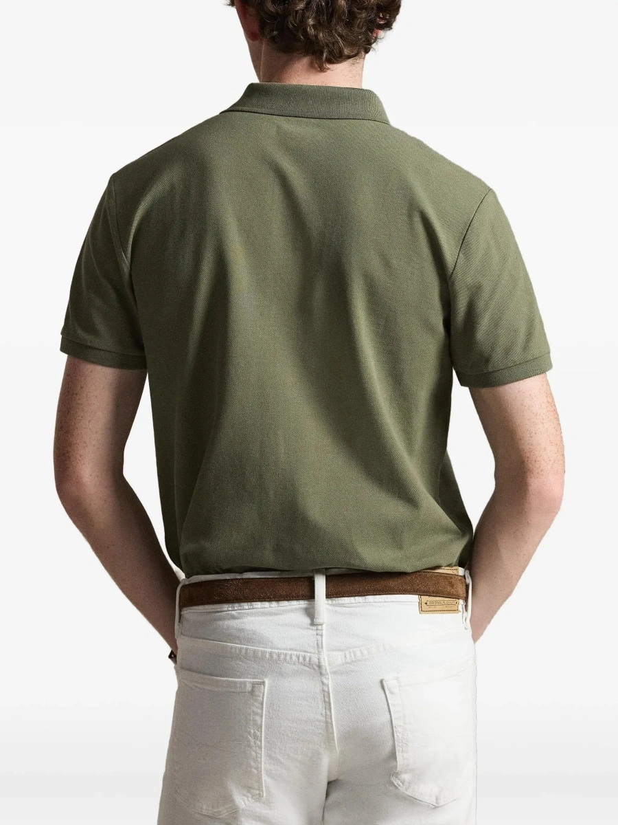 Tricou polo Ralph Lauren verde din bumbac - Img 6