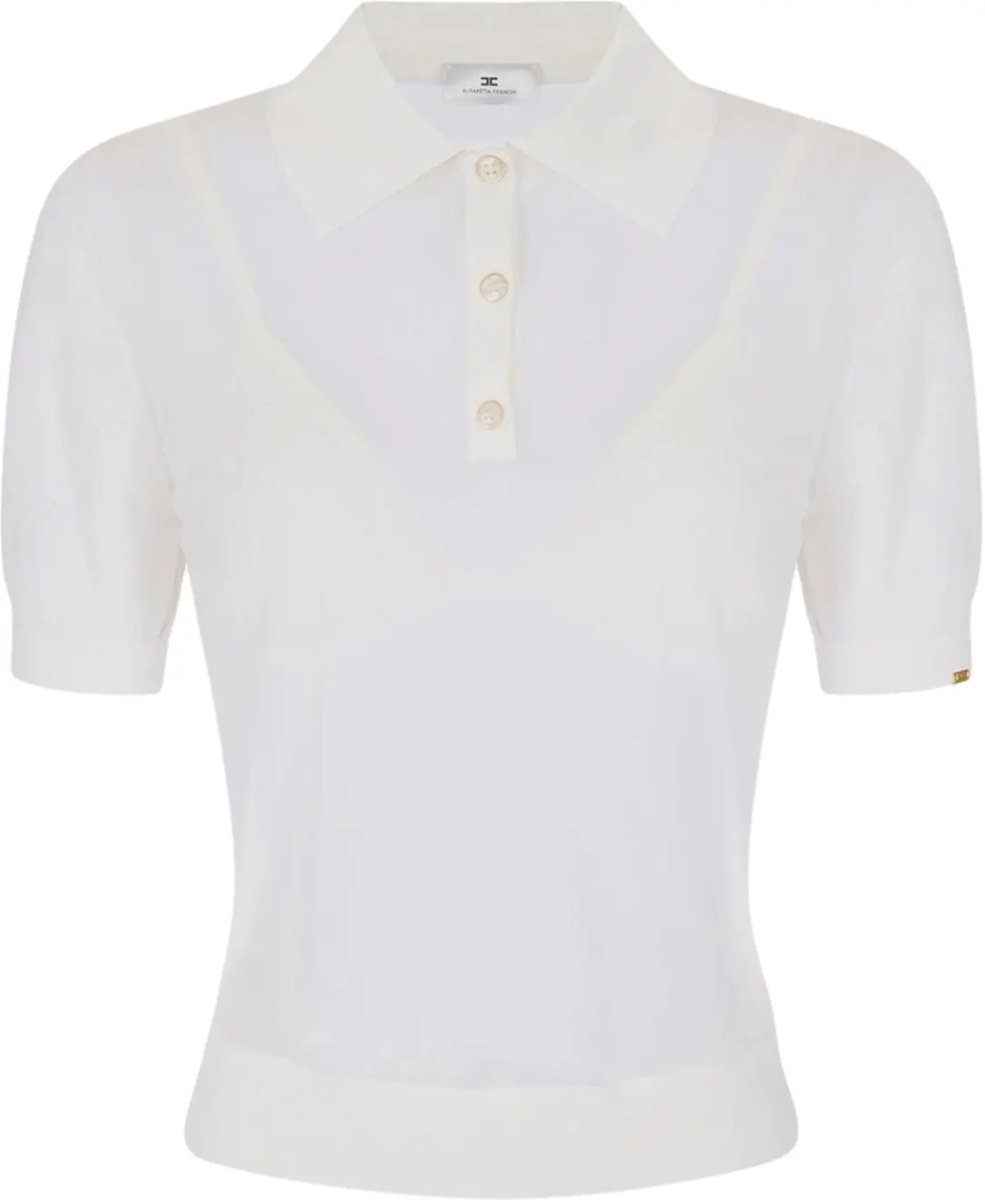 Tricou Polo Semi-transparent polo shirt - Img 2
