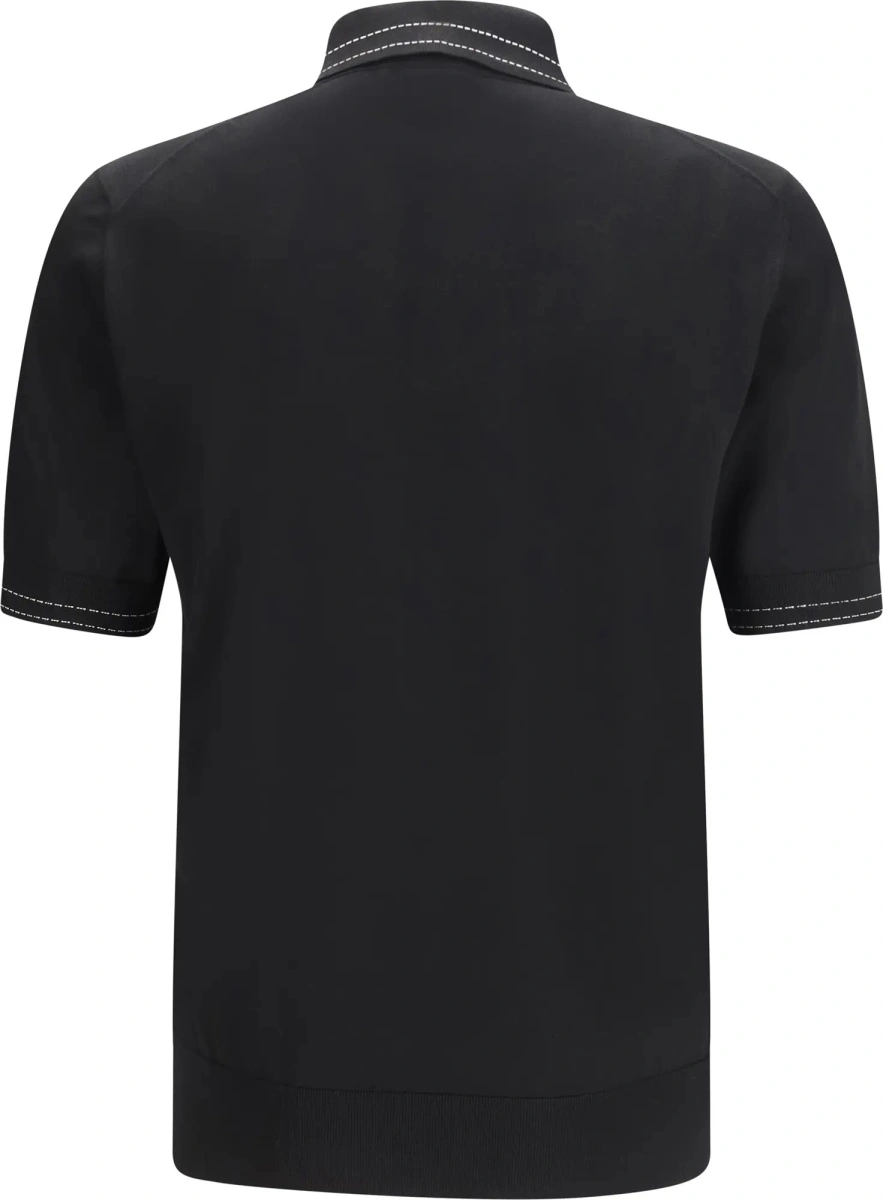 Tricou Polo Silk Polo with collar and short sleeves - Img 2