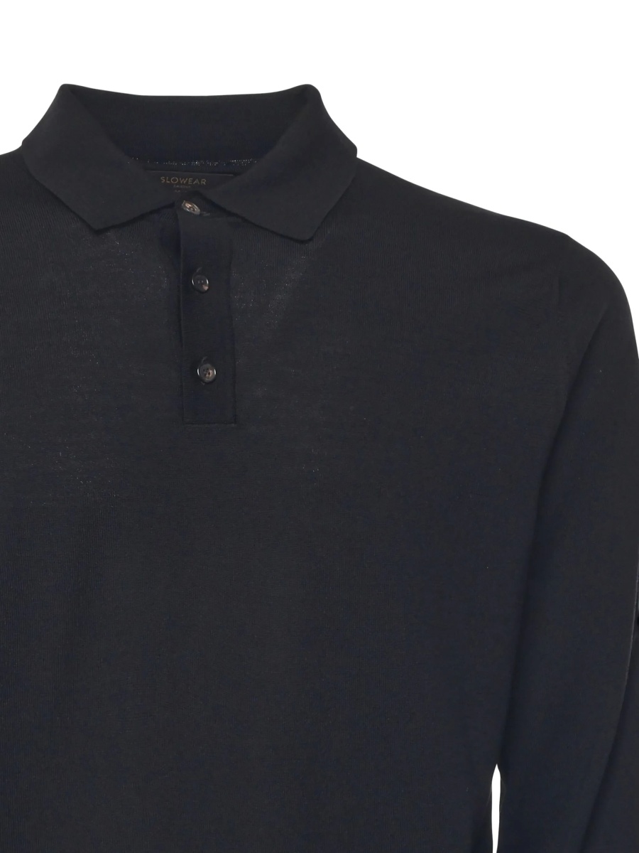 Tricou Polo SLOWEAR ZANONE negru - Img 3