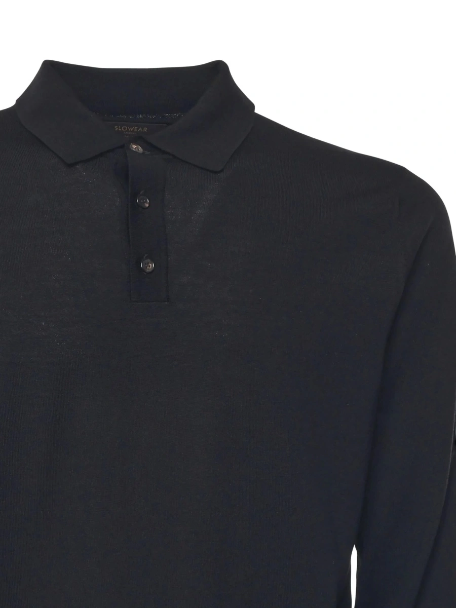 Tricou Polo SLOWEAR ZANONE negru - Img 3