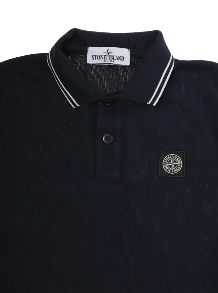 Tricou polo Stone Island albastru - Img 3