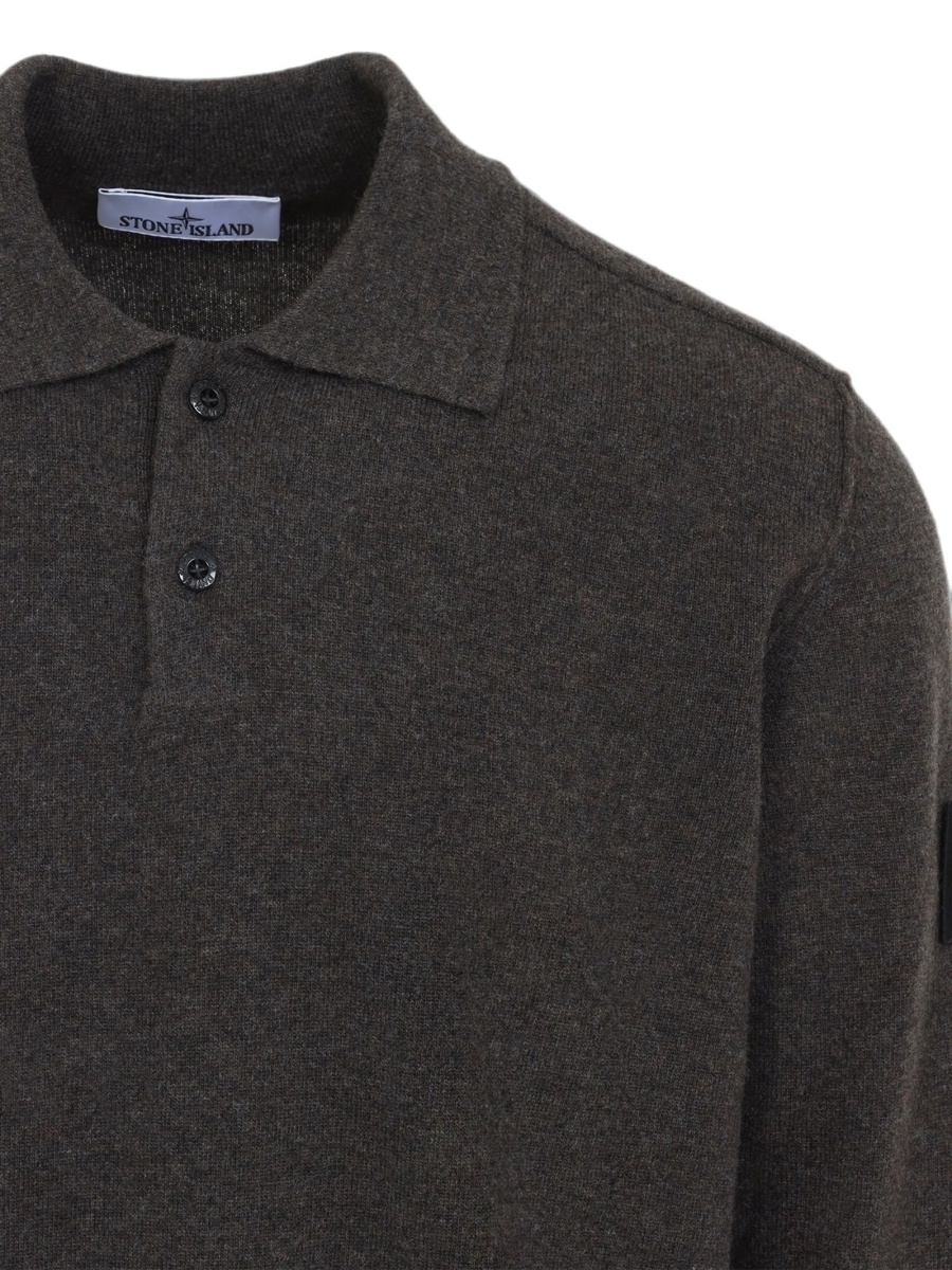 Tricou Polo Stone Island gri - Img 3