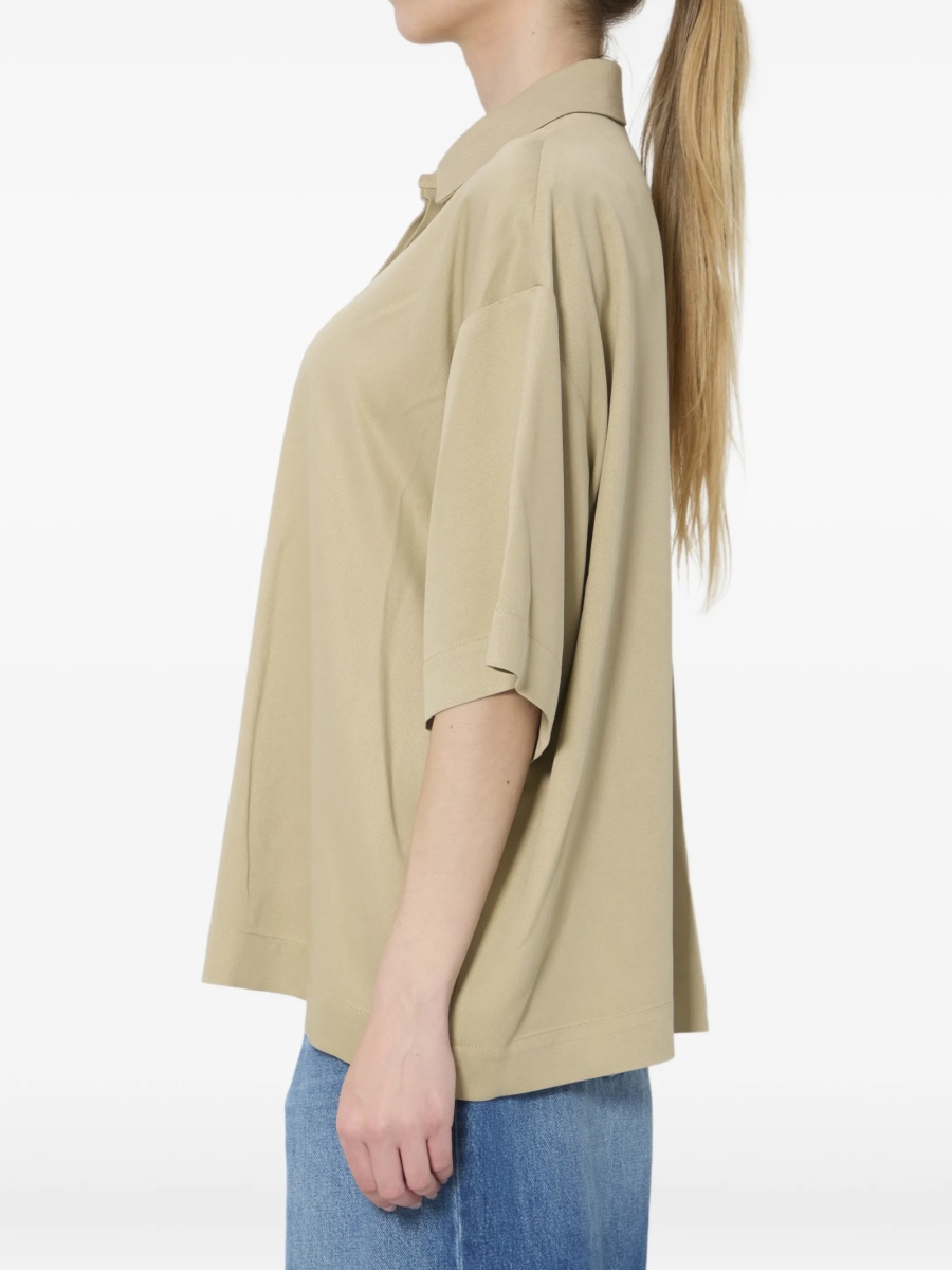 Tricou Polo The Frankie Shop neutru - Img 3