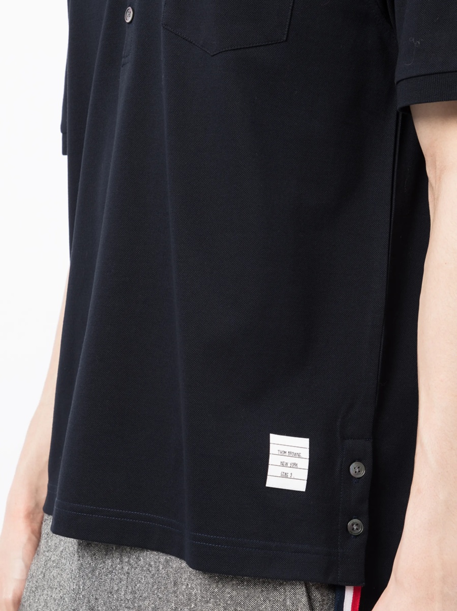 Tricou Polo Thom Browne albastru - Img 5
