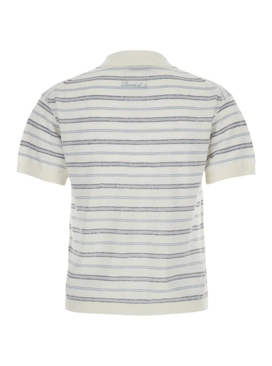 Tricou Polo UNISEX LINEN STRIPED POLO KNIT - Img 2