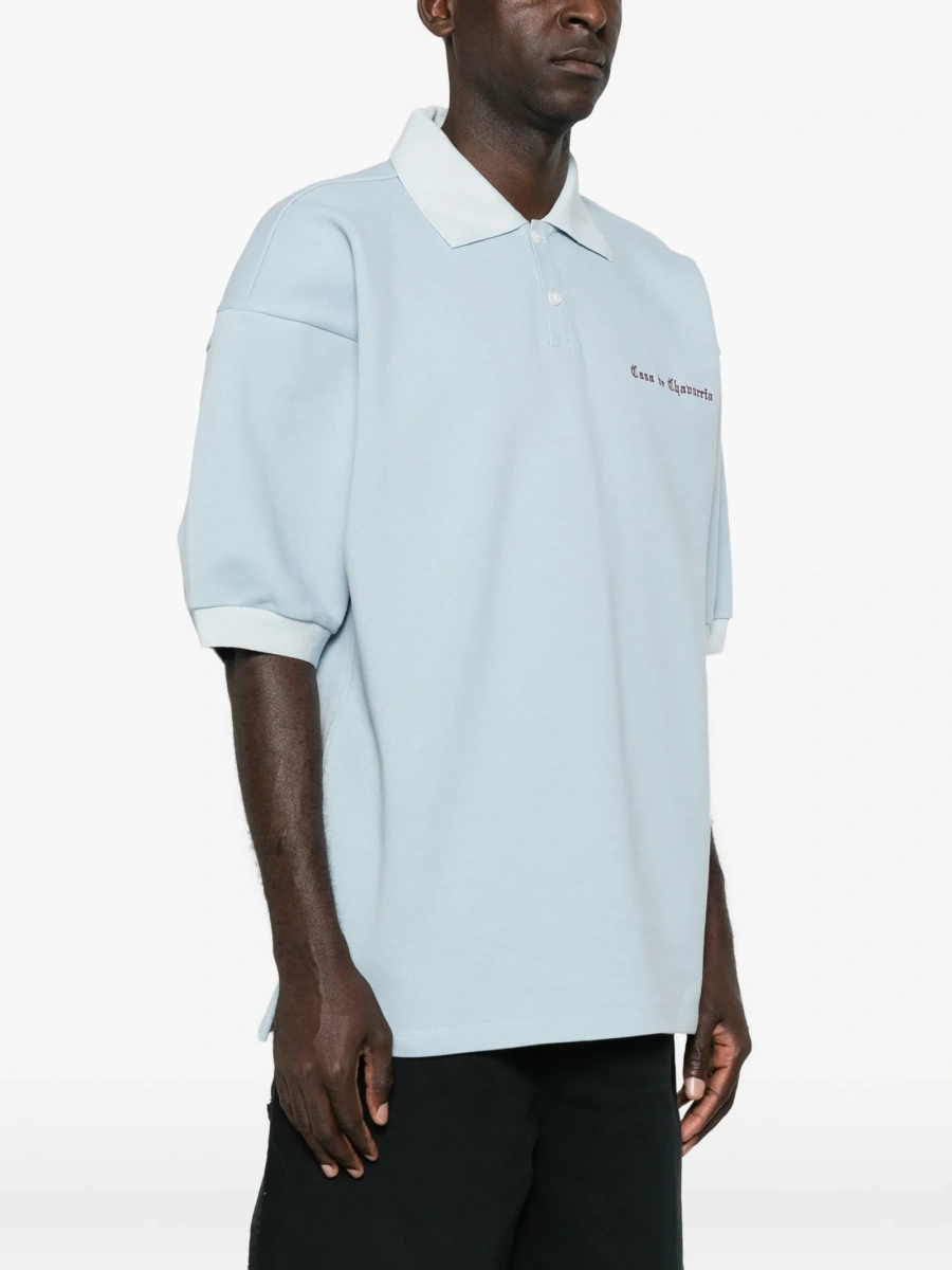 Tricou Polo Willy Chavarria albastru - Img 3