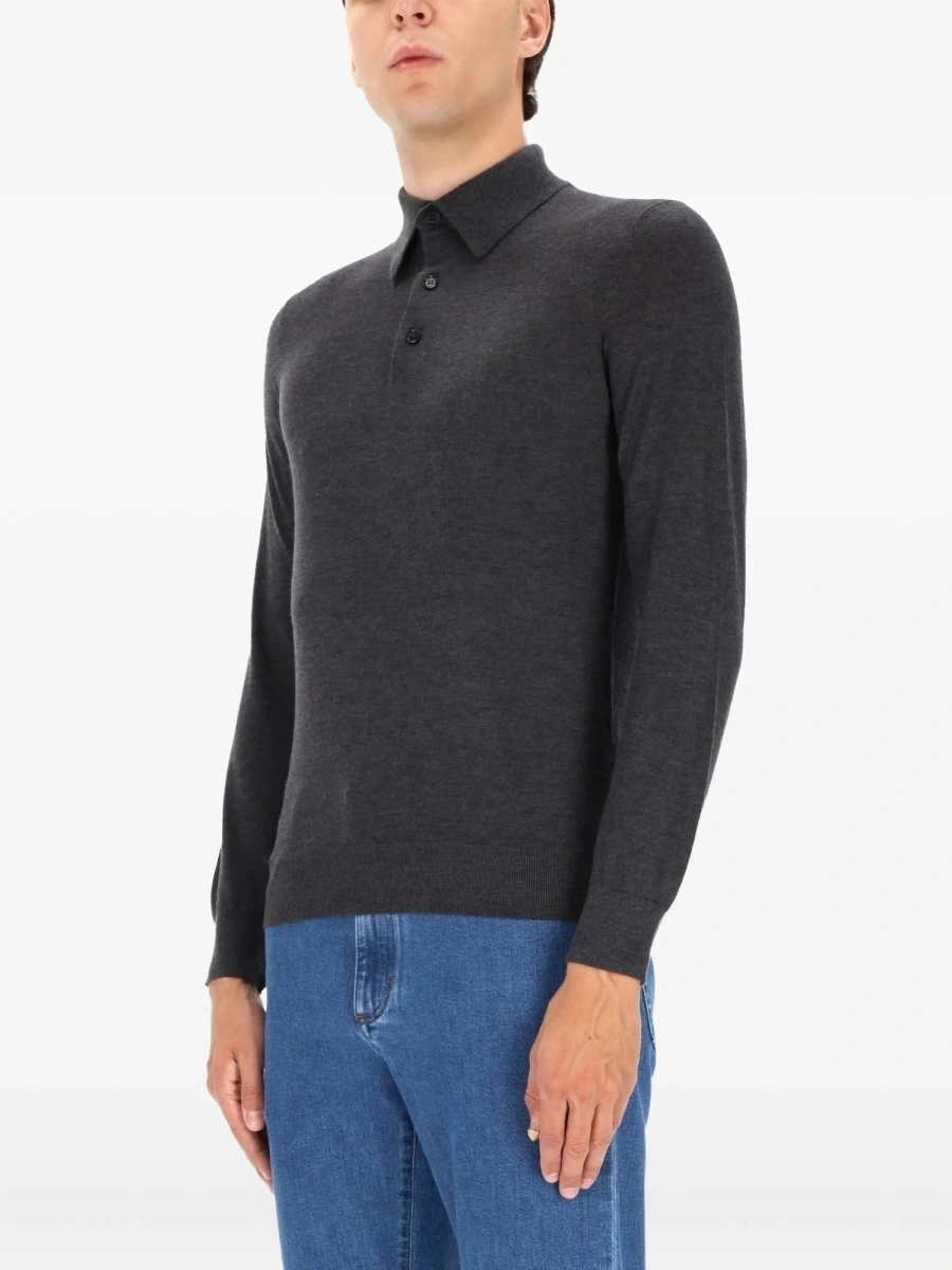 Tricou Polo ZEGNA gri - Img 3