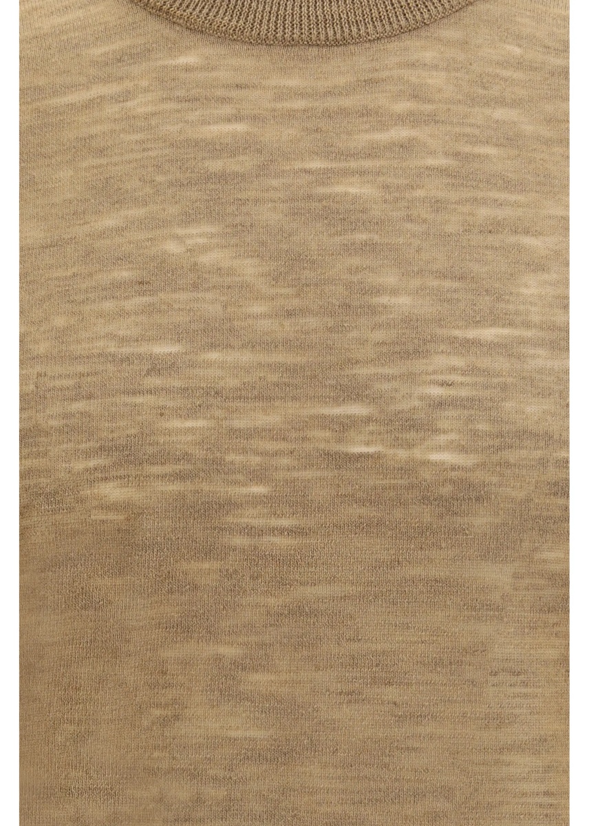 Tricou Short-sleeved linen blend Shirt - Img 3