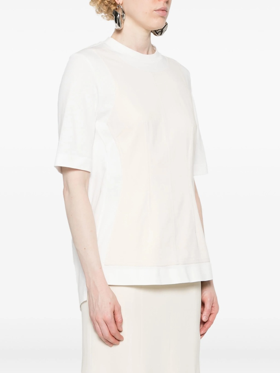 Tricou SPORTMAX alb din bumbac - Img 3