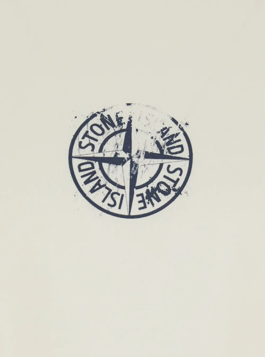 Tricou Stone Island bej din bumbac - Img 3