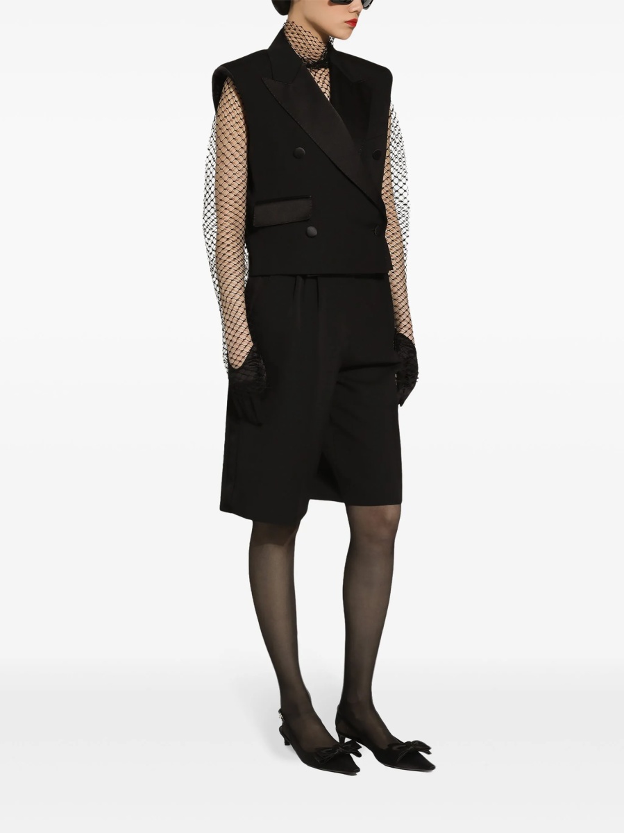 Vesta Dolce &amp; Gabbana neagra din lana si polyester - Img 3