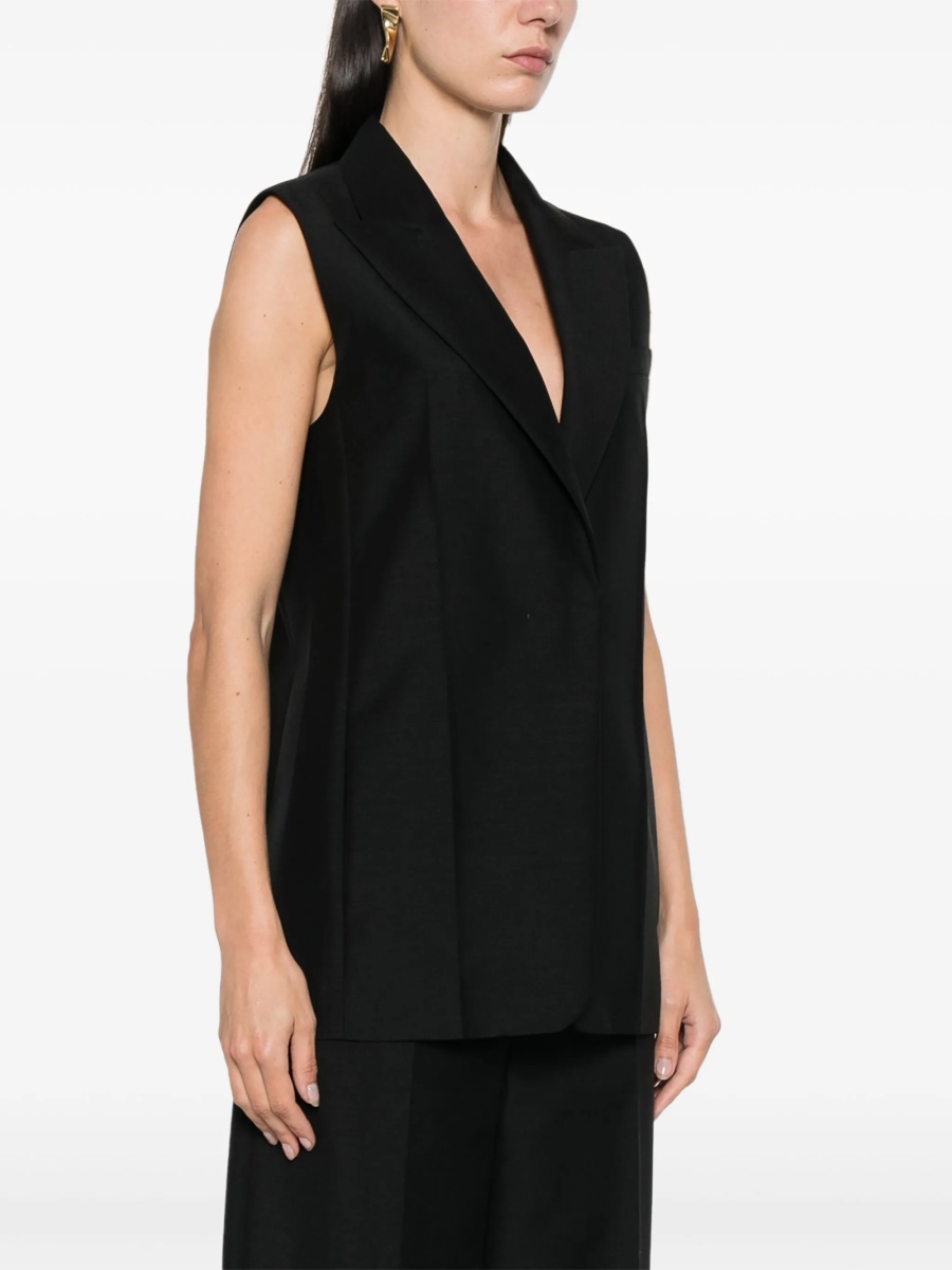 Vesta Fendi neagra din lana si mohair - Img 3