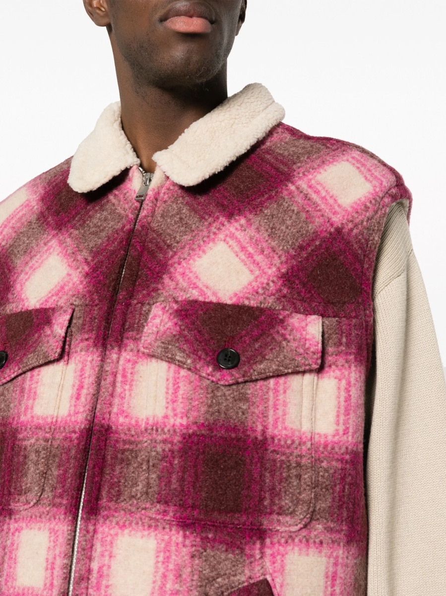 Vesta Isabel Marant violet din polyester si lana - Img 5