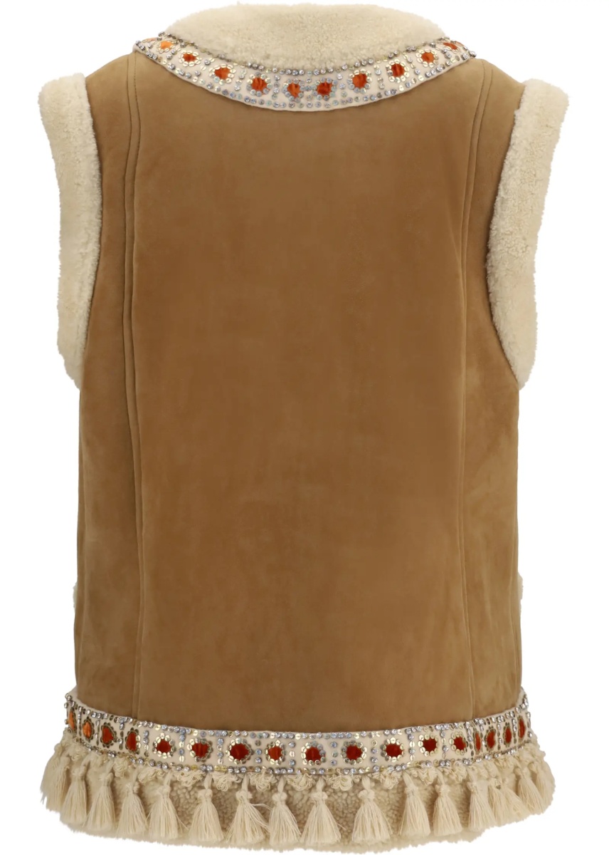 Vesta Suede and fur Vest - Img 2