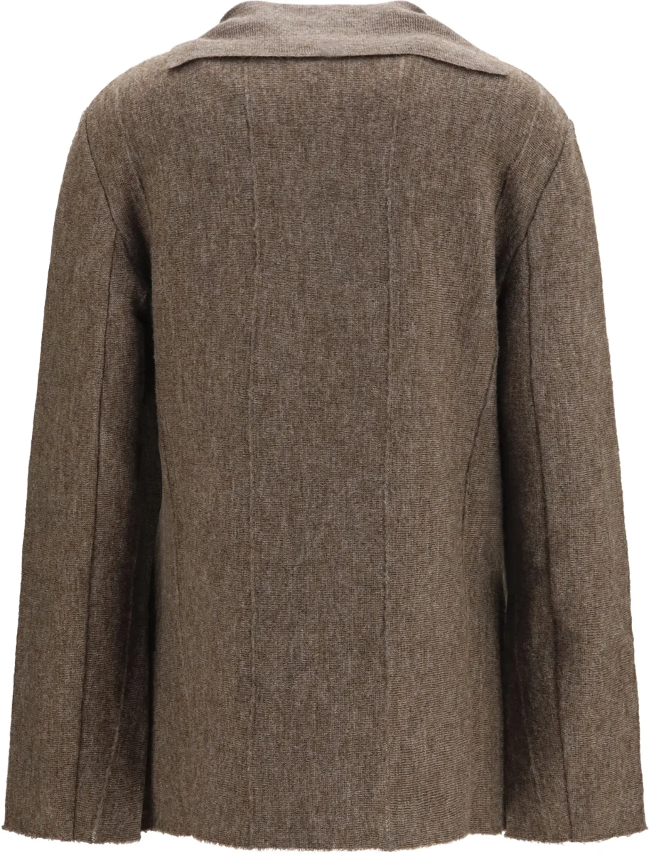 Vesta Wool jersey Jacket with leather tassels - Img 2