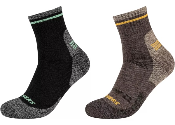 2PPK Men Trail Wool Quarter Socks