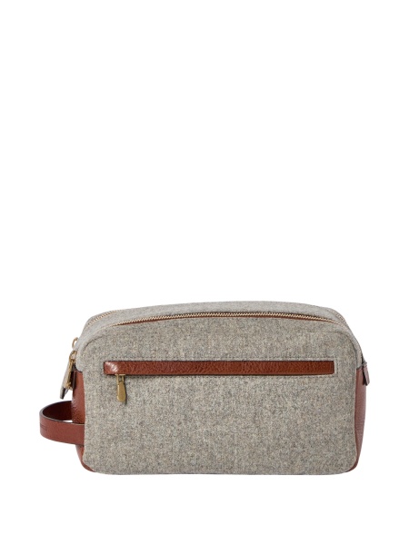 Accesorii de voiaj Brunello Cucinelli gri din lana si alpaca