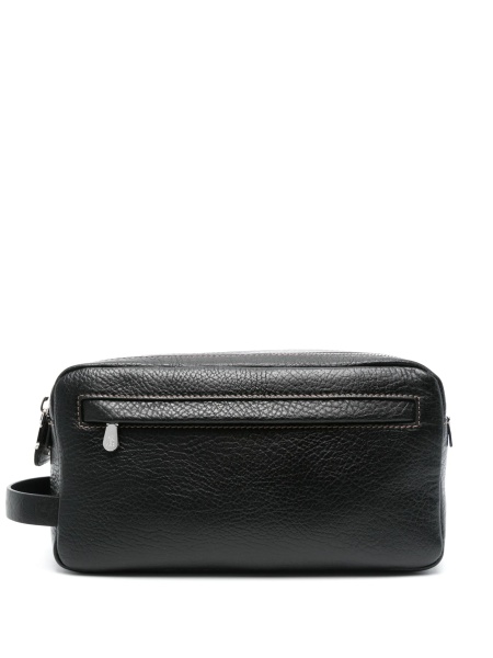 Accesorii de voiaj Brunello Cucinelli negre din piele