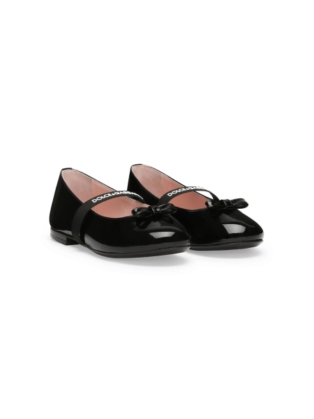 Balerini Dolce & Gabbana albastri din piele