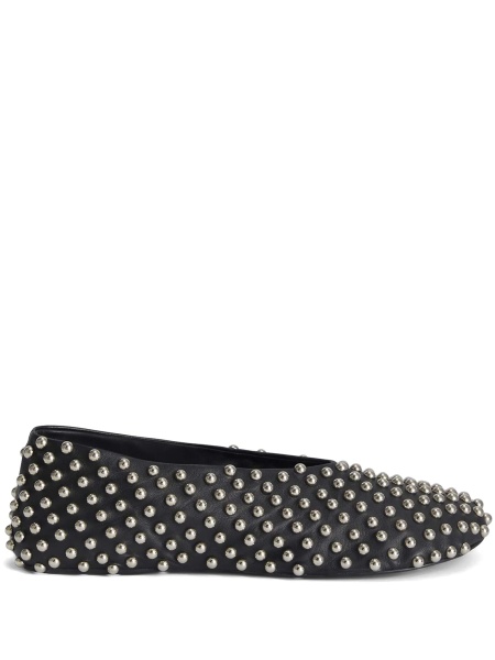 Balerini Jil Sander negri din piele