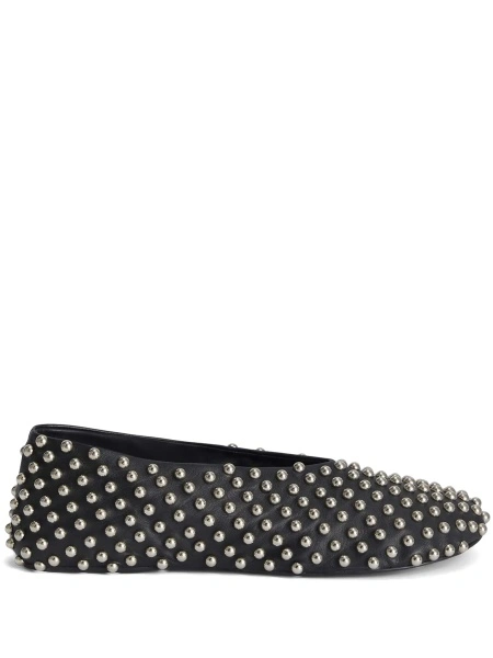 Balerini Jil Sander negri din piele