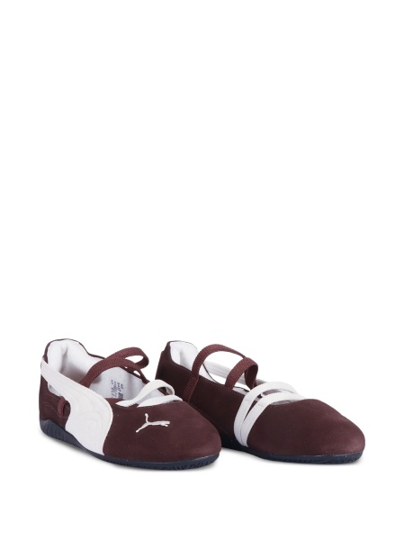 Balerini Puma Kids maro din piele intoarsa