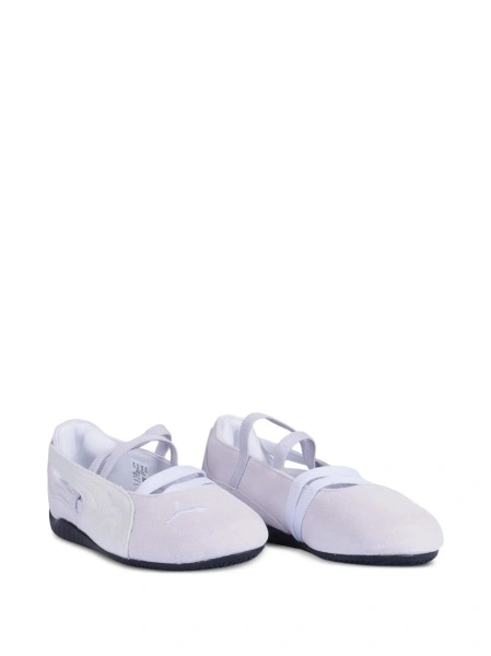 Balerini Puma Kids violet din piele intoarsa