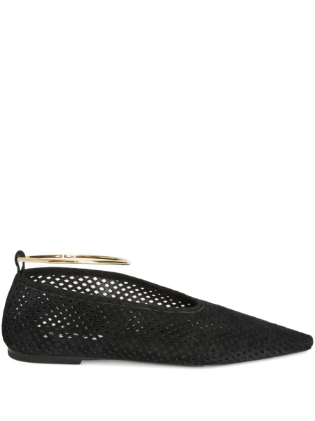 Balerini Suede perforated ballet flats