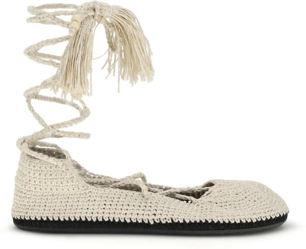 Balerini The Sound Of The Sea lace-up Ballerinas