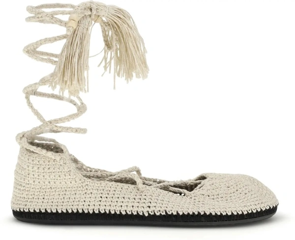 Balerini The Sound Of The Sea lace-up Ballerinas